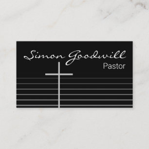 Christian Pastor Minister Business Cards Elegant