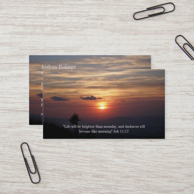 Christian | Pastor | Priest Business Card (Front/Back In Situ)