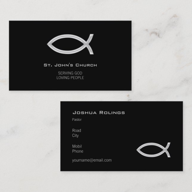 Christian | Pastor | Priest Business Card (Front/Back)