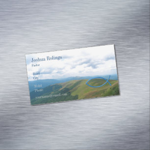 Christian   Pastor   Priest Magnetic Business Card