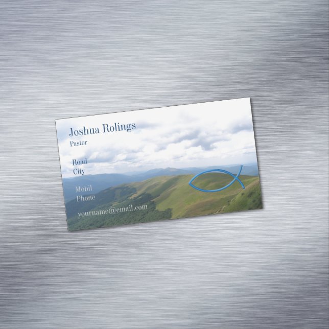 Christian | Pastor | Priest Magnetic Business Card (In Situ)
