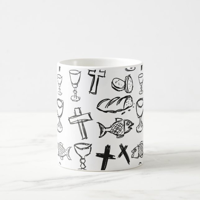 Christian Pattern Coffee Mug (Center)