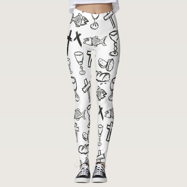 Christian Pattern Leggings (Front)