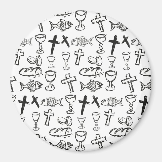 Christian Pattern Magnet (Front)