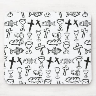 Christian Pattern Mouse Mat