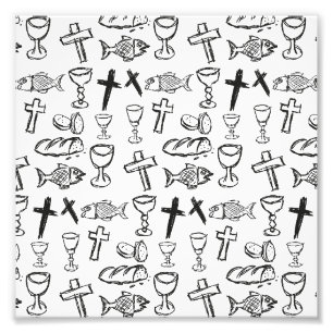 Christian Pattern Photo Print