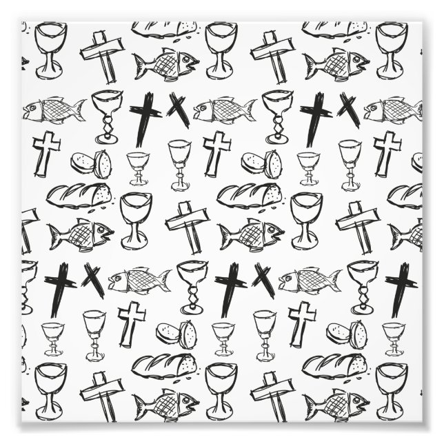 Christian Pattern Photo Print (Front)