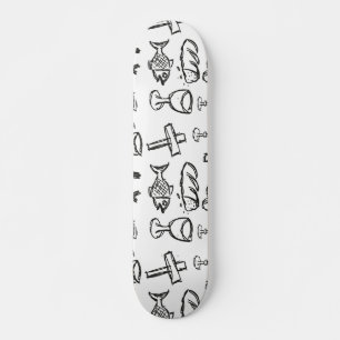 Christian Pattern Skateboard