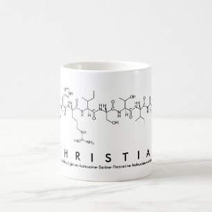 Christian peptide name mug