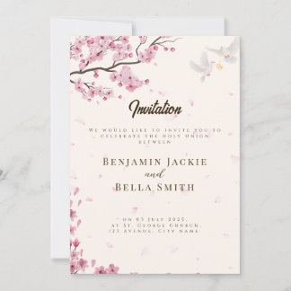 Christian Personalised Wedding Invitation