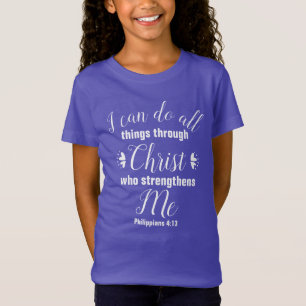 Christian Philippians 4:13 Bible Verse T-Shirt