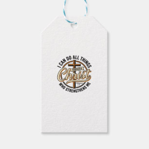 Christian Philippians 4_13 Vintage Quote Shirt Des Gift Tags