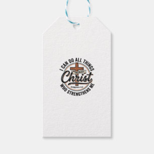 Christian Philippians 4_13 Vintage Quote Shirt Des Gift Tags
