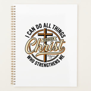 Christian Philippians 4_13 Vintage Quote Shirt Des Planner