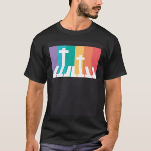 Christian Pianist Piano Player Religious Musician T-Shirt