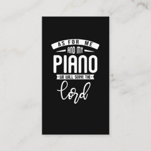 Christian Pianist Religious Music Lord Piano Playe Business Card