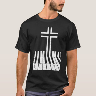 Christian Piano Player Funny Design Piano Teacher  T-Shirt