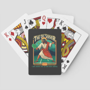 Christian Pickleball Jesus Playing Cards