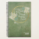 Christian Planner for Women - Psalms<br><div class="desc">Beautiful Christian day planners and organizers to inspire your life. Ideal for organising your daily prayer life, kids school schedule, or bringing to your womens Bible lessons and topics. This Christian planner contains scripture from Psalms 20. Use a Psalms Christian Planner for 2021 to organise Sunday school lessons and curriculum....</div>