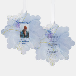 Christian Pocket Keepsake Memorial Wolf  Tree Decoration Card