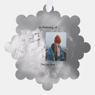 Christian Poem Memorial Keepsake Angel Sky Clouds Tree Decoration Card