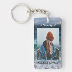 Christian Poem Memorial Keepsake Ocean Sea Beach Key Ring