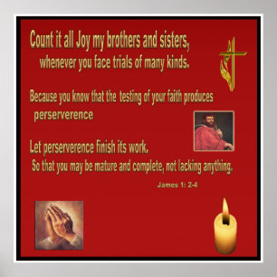 Christian poster Book of James 1