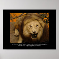 Christian Poster, Roaring Lion!