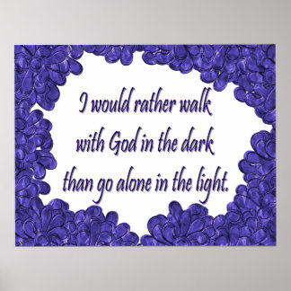 Christian Poster with Inspirational Saying