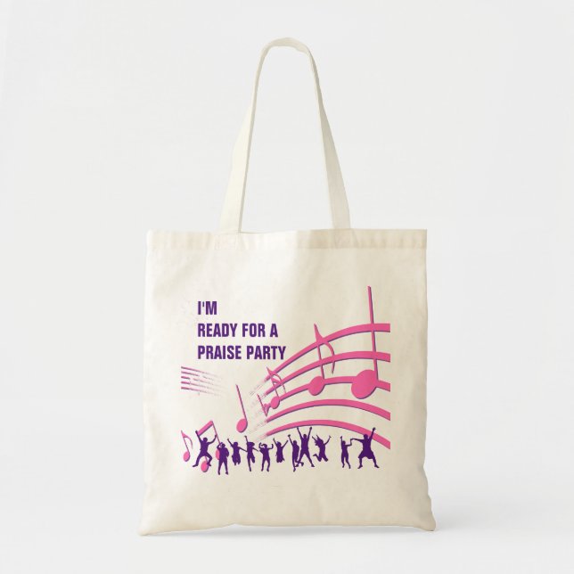 Christian PRAISE PARTY  Tote Bag (Front)