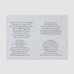 Christian Prayer Decoupage Tissue Paper