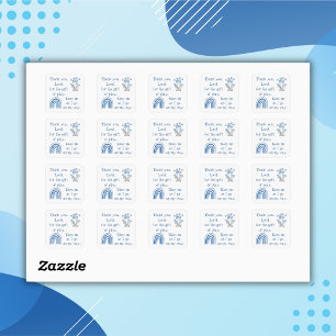 Christian Prayer for kids Blue   Square Sticker