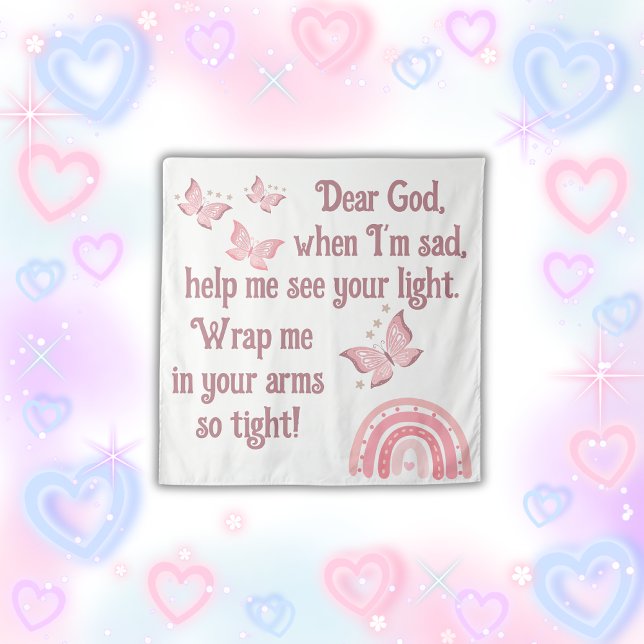 Christian Prayer for kids Pink | Tapestry (Creator Uploaded)