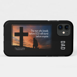 Christian Prayer MAN WHO KNEELS BEFORE GOD iPhone 11 Case