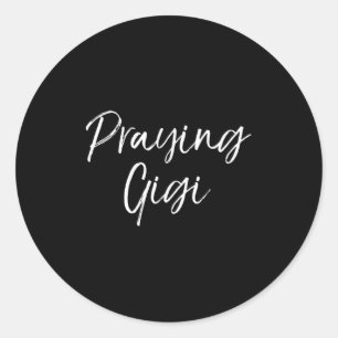 Christian Prayer Mother's Day Gift For Grandma Pra Classic Round Sticker