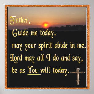 Christian prayer poster