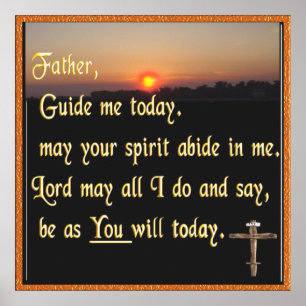 Christian prayer poster