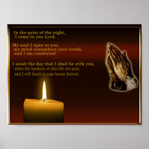 Christian prayer poster