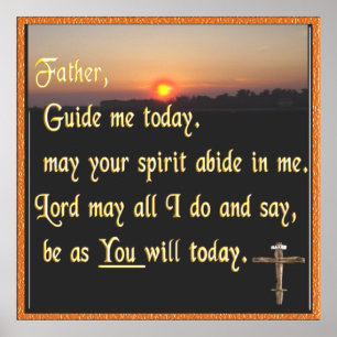 Christian prayer poster art