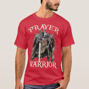 Christian Prayer Warrior Green Camo Cross Religiou T-Shirt