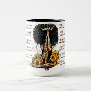 Christian praying black queen melanin sista women mug