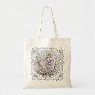 Christian Praying Rosary Angel Tote Bag