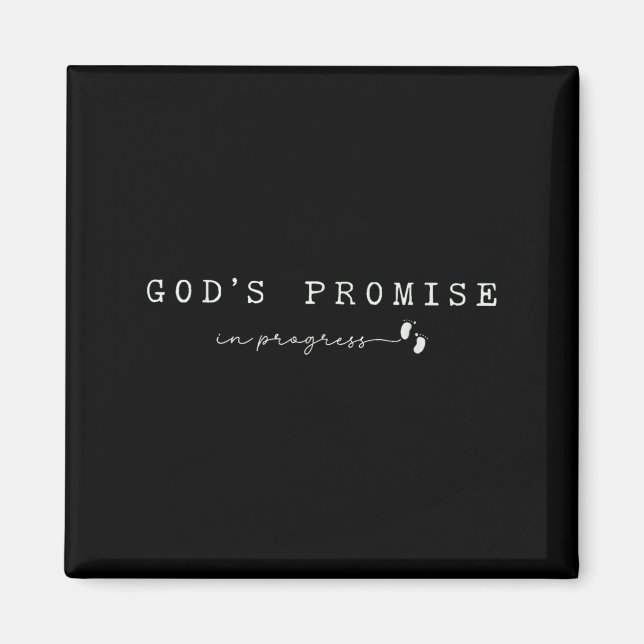 Christian Pregnancy God'promise In Progresfaith Ba Magnet (Front)