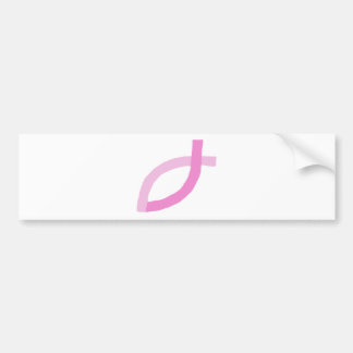 Christian Products - Pink Fish Bumper Sticker