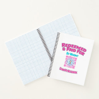 Christian QR Code Notebook Redeemed and Paid For