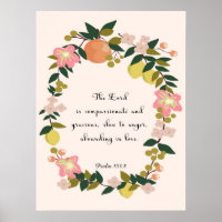 Christian Quote Art - Psalm 103:8