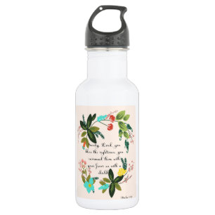 Christian Quote Art - Psalm 5:12 532 Ml Water Bottle