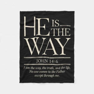 Christian Quote - Bible Verse Graphic Women Fleece Blanket