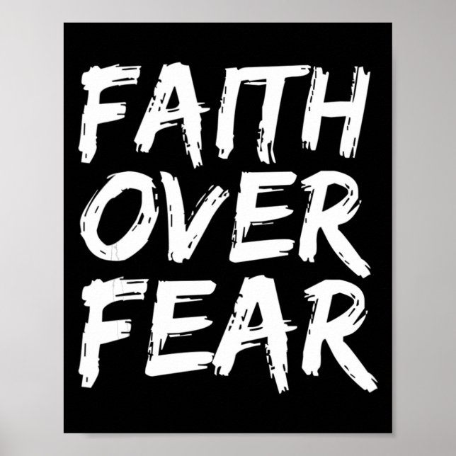Christian Quote Gift Bible Verse Saying Mens Faith Poster (Front)