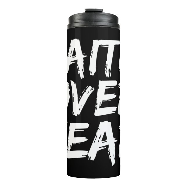 Christian Quote Gift Bible Verse Saying Mens Faith Thermal Tumbler (Front)